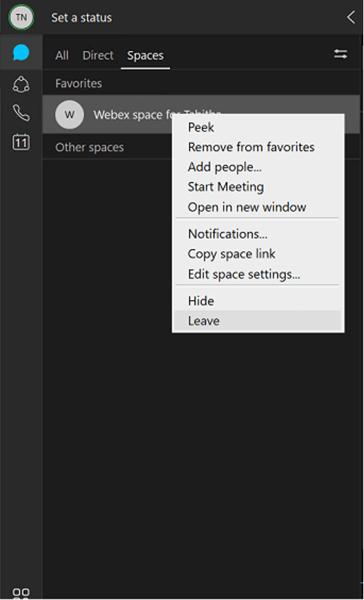 How do you handle notifications in Webex?