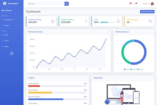 Free Bootstrap 5 Admin Templates