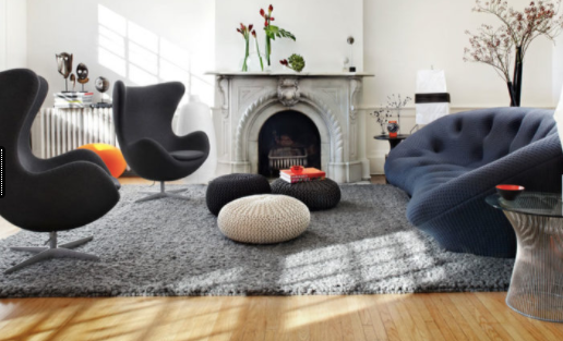 Egg chair by Arne Jacobsen. Living room inspiration.