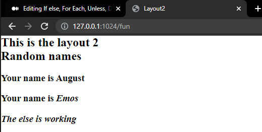 Example custom layout in the fun’s page