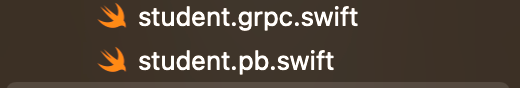 Generated Swift pb and grpc files in Xcode project