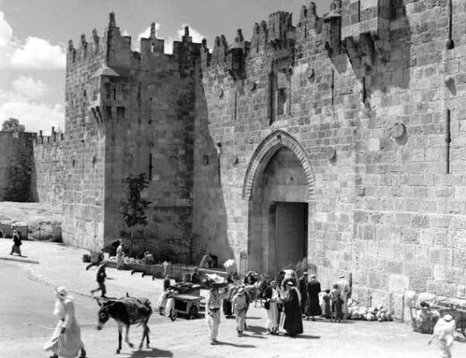 the Gates and towers of Al-Aqsa wall