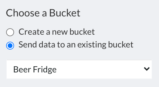 Send to data bucket