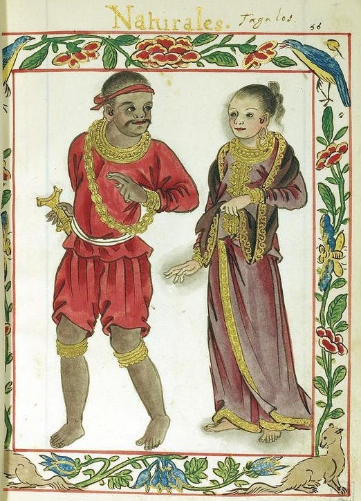 Tagalog people as depicted by the Boxer Codex