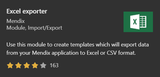 Excel Exporter Module — Marketplace