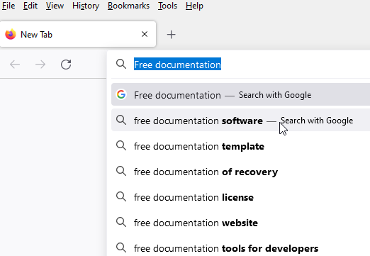 Sample search results for “Free Documentation”