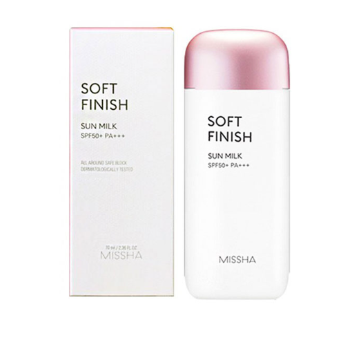 Missha All Around Safe Block Soft Finish Sun Milk SPF 50+ PA+++