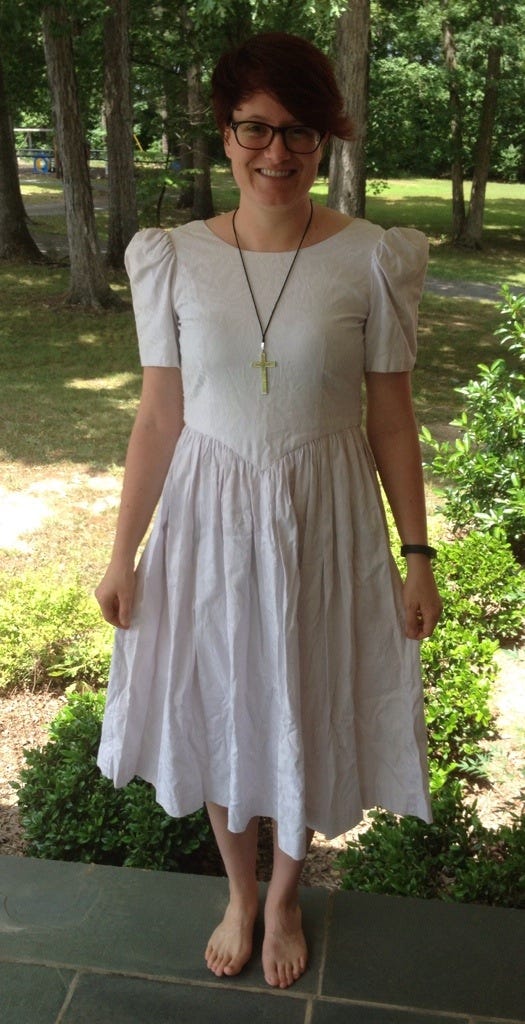 My Confirmation Dress and Commissioning Cross