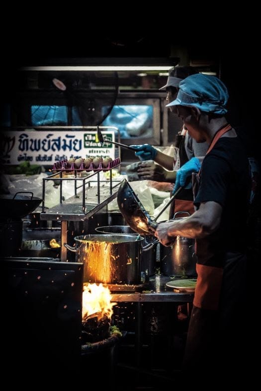 Food vendors in Bangkok