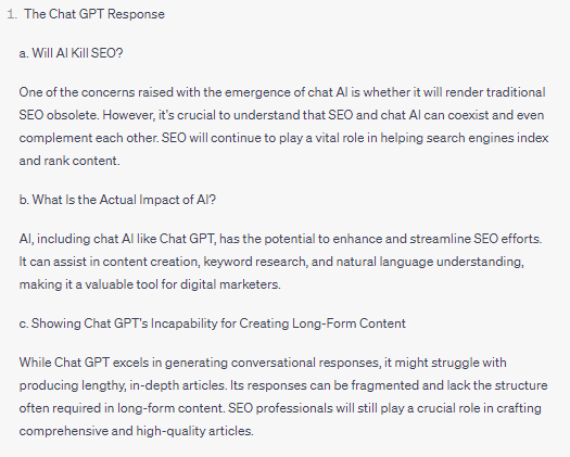 SEO article by chat gpt example