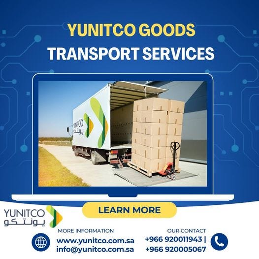 Goods transport service | Yunitco | Logistics services