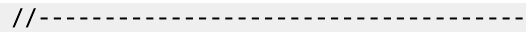 A // Java comment with a large number of dashes following