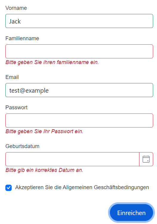 Localizing data annotation validation in the Blazor Data Form