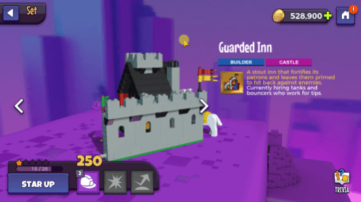 A animated gif of the game showing a Lego set being spun around 360 degrees on their details page.