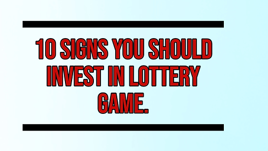 10 signs to invest in lottery