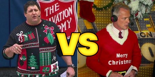 Moose vs Goose Christmas Sweater
