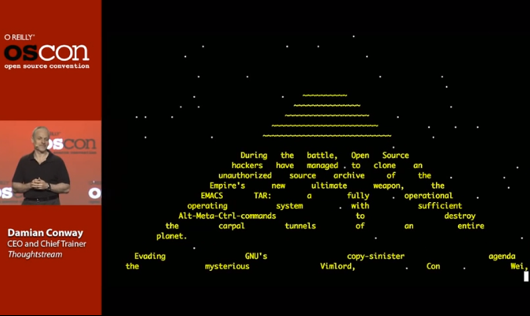 Vim Star Wars crawl