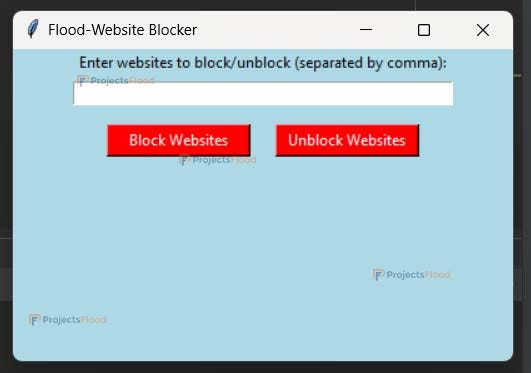 Website blocker using Python Output