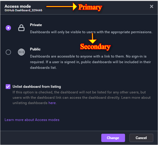 Primary and Secondary Color Example in Application