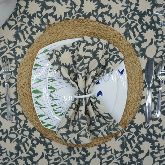 block print napkins