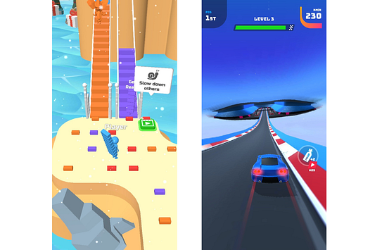 race master 3d vs bridge race