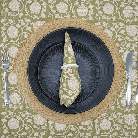 block print napkins