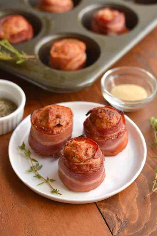 Keto Bacon Sausage Meatballs