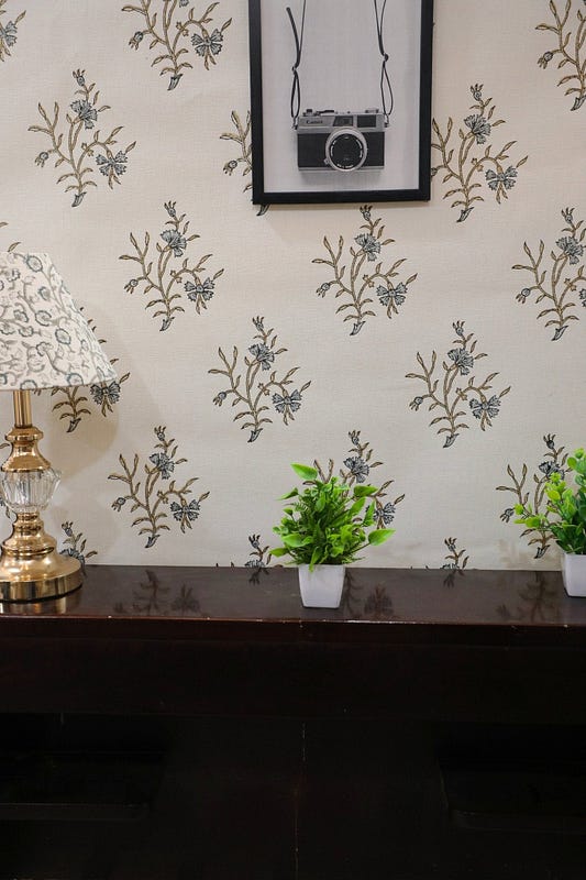 block print wallpaper