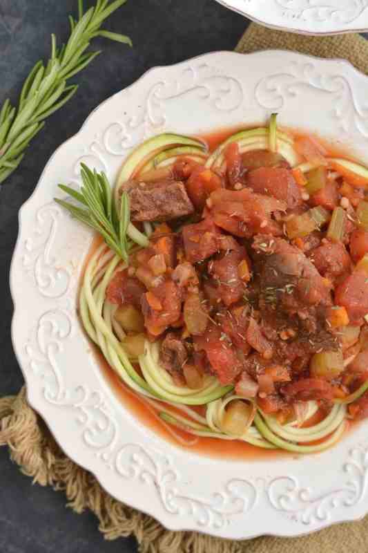 Low Carb Crockpot Beef Ragu Meal Prep