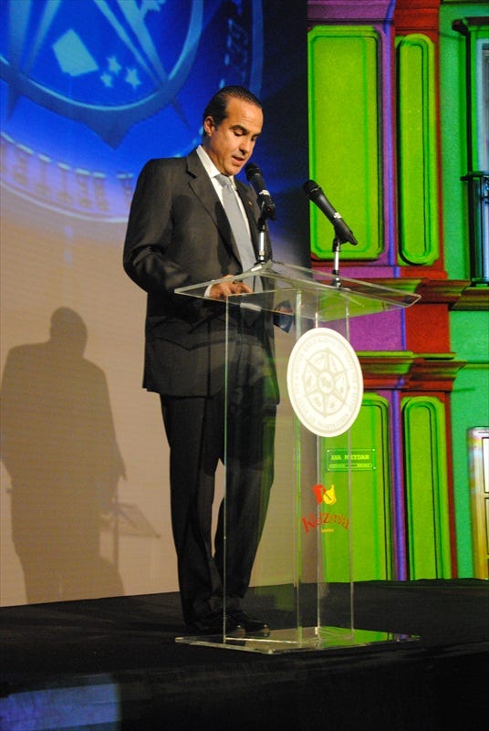 Mr. Xavier López -President of KidZania- during his speech
