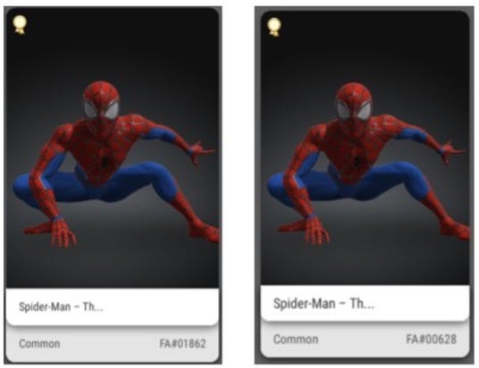 VeVe Amazing Spider-Man Digital Collectible, “Aug ‘62” FA Ref Editions: https://medium.com/veve-collectibles/modern-marvel-series-1-spider-man-3db043b0228f