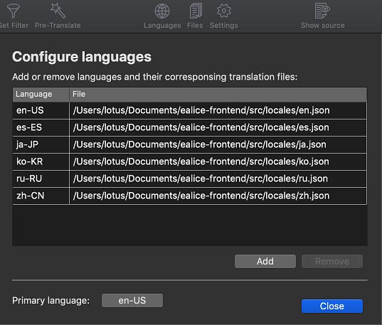 easiest way to translate with vue i18n