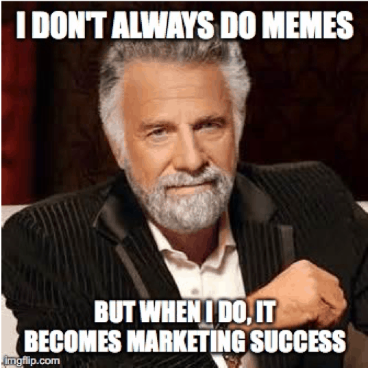 Dos — Equis meme template saying when i do memes, it becomes success.