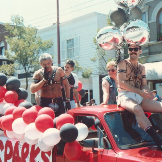 Leather float at the Seattle Pride Parade in ca 1988, from the George Nelson collection