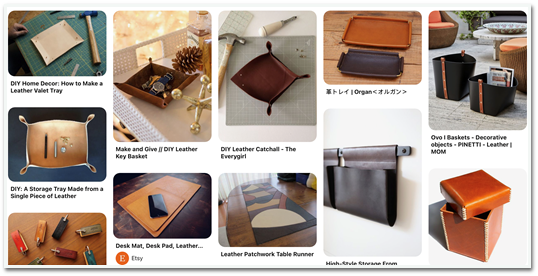 Leather Valet Tray Examples