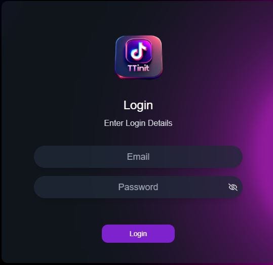 TTinit Login Page