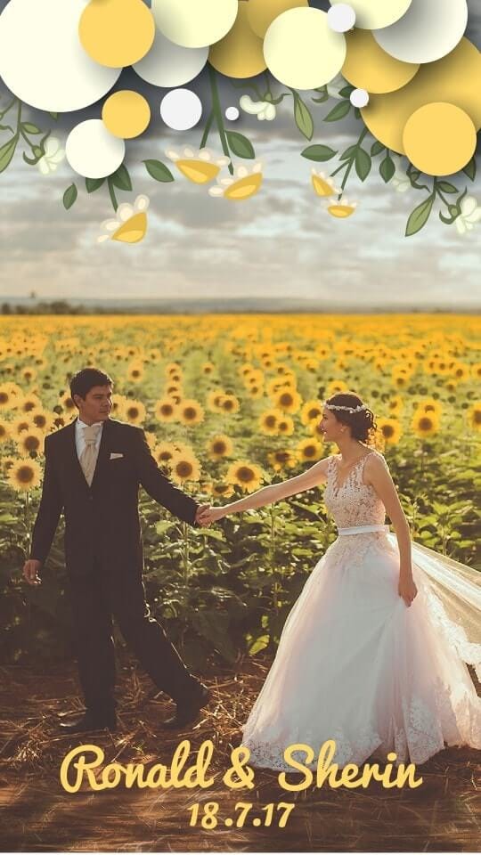 Snapchat wedding filter