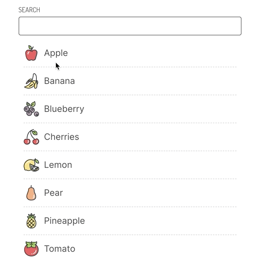 Searching with typo tolerance