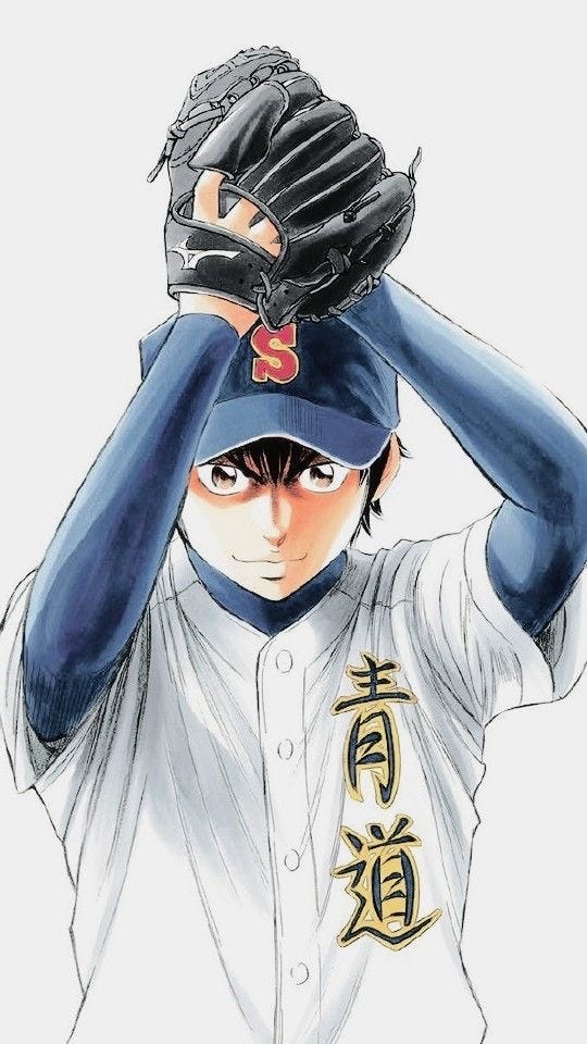 Eijun Sawamura, the main character of Diamond No Ace.