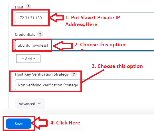 Save Credentials