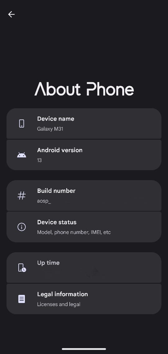 Samsung Galaxy M31 Custom ROM Installation