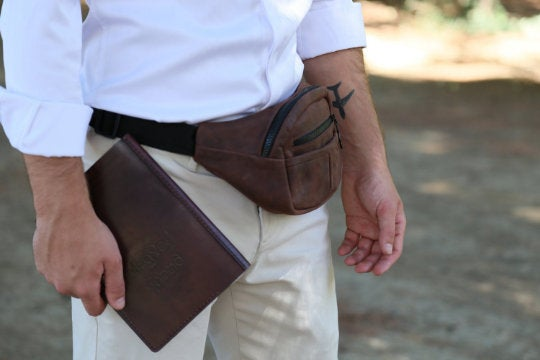 Leather Fanny pack for men and women