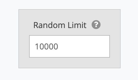 Screenshot of the random limit box on Action Network.