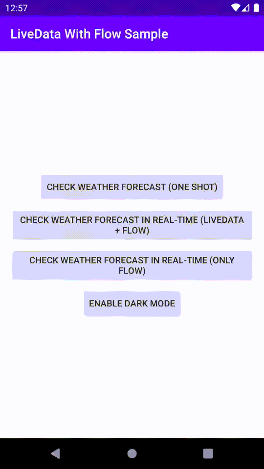 Changing the app theme with using Flow