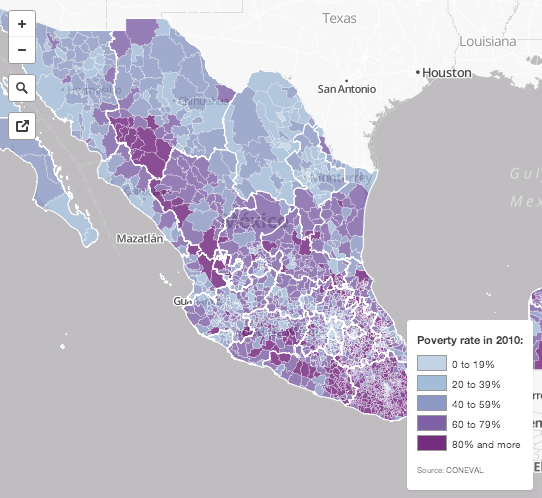 Poverty rate in Mexico
