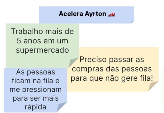Trechos de falas do Acelera Ayrton