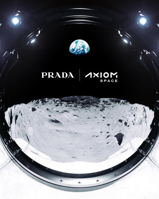 collaboration between Prada and Axiom