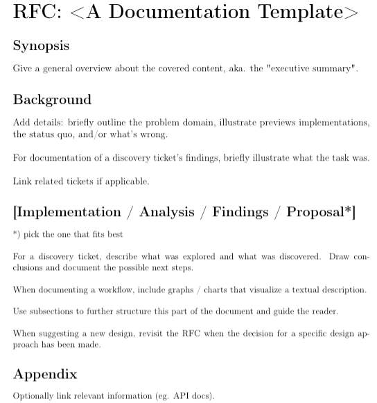 RFC document template
