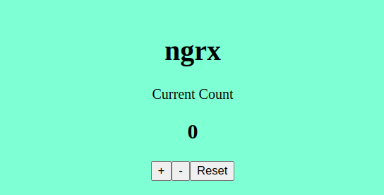 Counter App shows a number and three buttons to increase, decrease, and reset the counter.