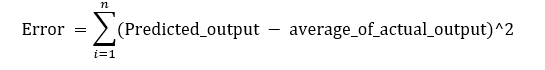 Regression sum of squares(SSR)